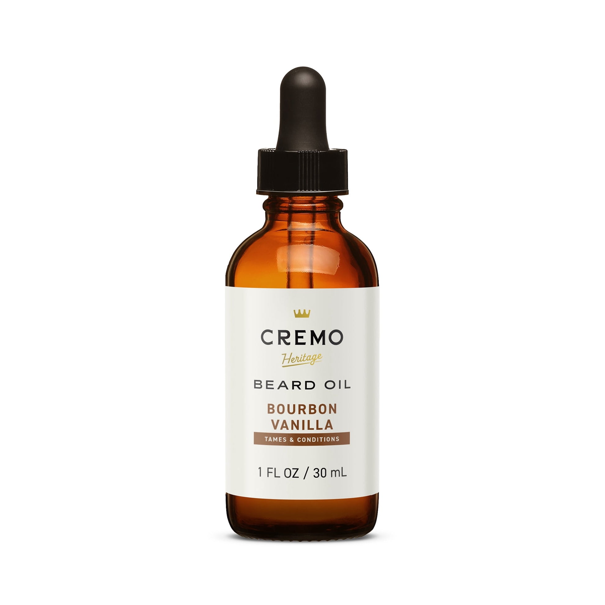 Beard Oil, Bourbon Vanilla Scent, 1 Fl Oz, Moisturizes & Softens Beards
