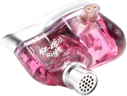 KZ ZSX 5BA+1DD 6 Driver Hybrid In-Ear Hifi Earphones | with Zinc Alloy Faceplate, Recessed 2 Pin Detachable Cable for Audiophile Musician, W/, Mic, Purple