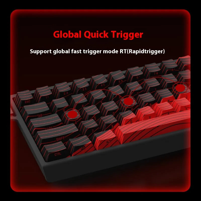 Madcatz Mad60 Mad68 HE 8K Mechanical Keyboard Magnetic Switch Wired 60% 68% Gaming Keyboards Rapid Trigger Customs Keyboards