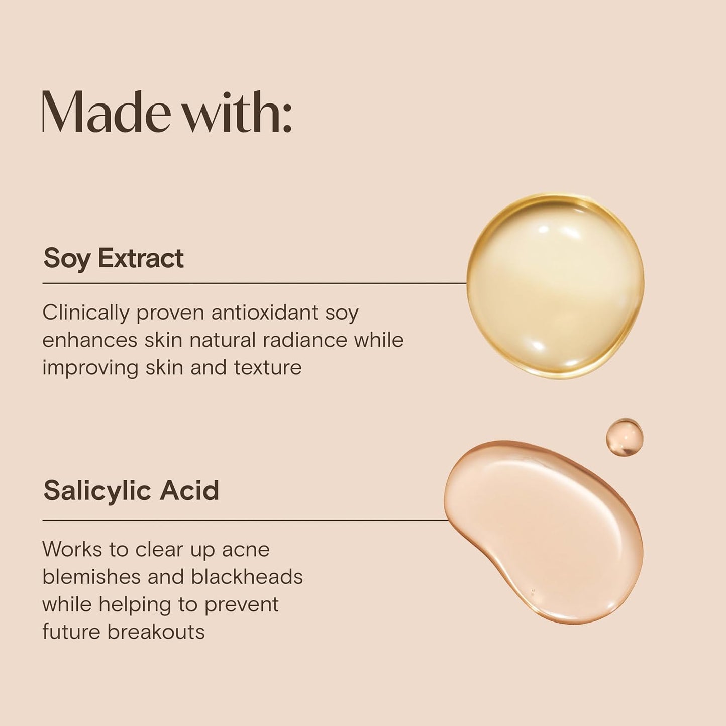 Aveeno Positively Radiant Clear Complexion Foaming Face Cleanser, 6 Fl. Oz | Facial Cleanser with Soy Extract & 0.5% Salicylic Acid, Acne Treatment Face Wash, Oil-Free, Hypoallergenic, No Added Sulfates