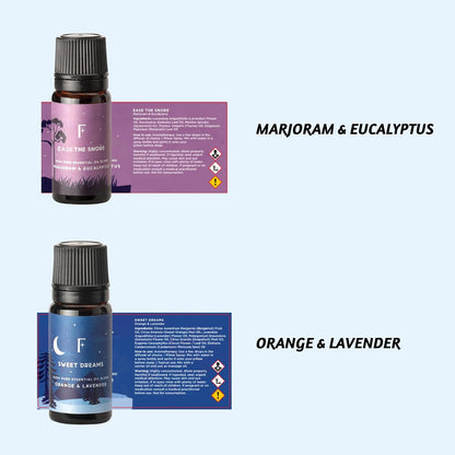 Essential Oils for Sleep-Pack of 6,Lavender,Peepermint,Jasmine | Aromatherapy & Meditation, Lavender, Peppermint, Jasmine Eucalyptus Orange, Relaxing Essential Oil Set for Sleep Essentials