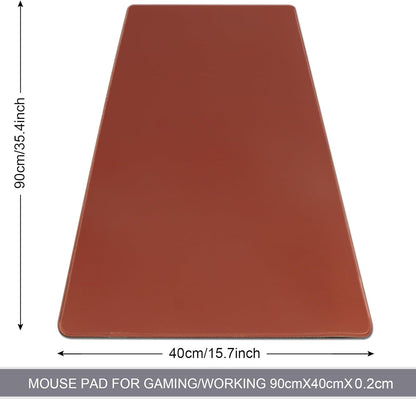 XXL Gaming Mouse Pad 35.4X15.7 Professional Large Mouse Pad & Computer Game Mouse Mat-90X40 Brown