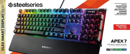 Steelseries Apex 7 TKL Mechanic Keyboards, Mechanical Gaming Keyboard