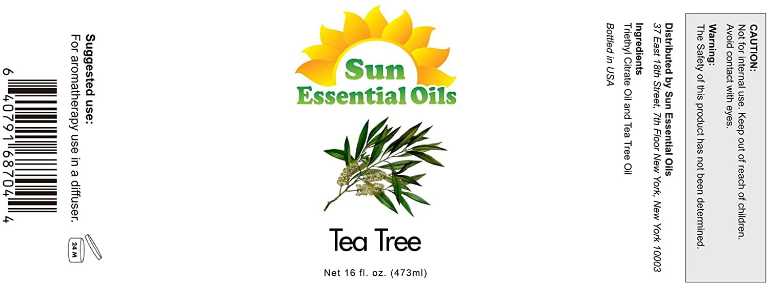- Tea Tree Essential Oil 16Oz for Aromatherapy, Diffuser, Pest, Repellant
