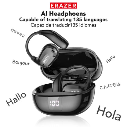 XT66PRO Bluetooth Earphones ASMR Headsets DIY APP AI Translator Earbuds Wireless Headphones 13 Hours Long Life Display
