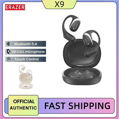 Original  X9 Wireless Headphones OWS Hifi Stereo Sports Open Bluetooth Earphones with Mic Call Noise Reduction Waterproof