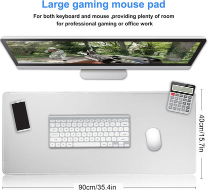 XXL Gaming Mouse Pad 35.4X15.7 Professional Large Mouse Pad & Computer Game Mouse Mat-90X40 Greyus