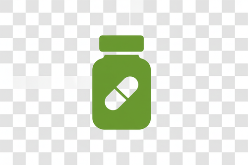 Logo bote de pastillas verde